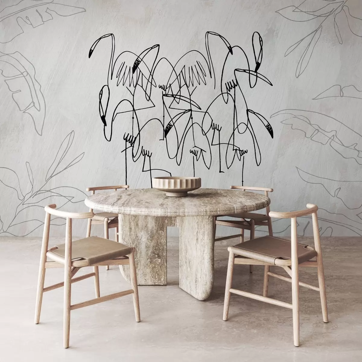 murales Flamingo w04233