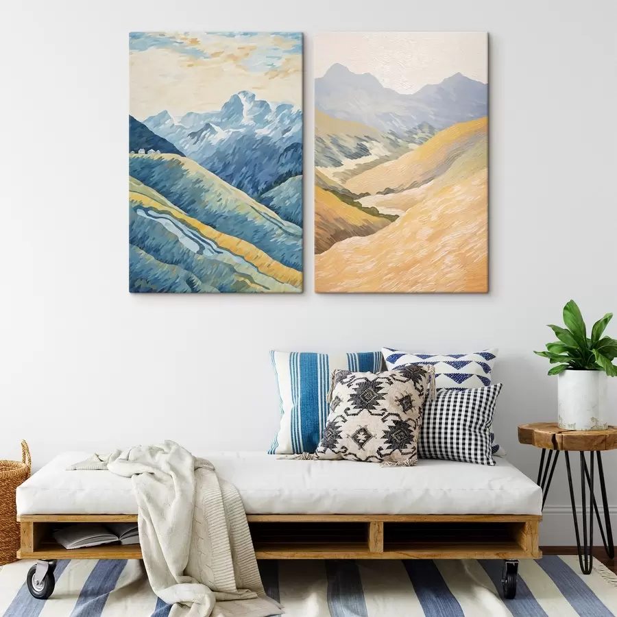 murales paisaje de montaña m00486