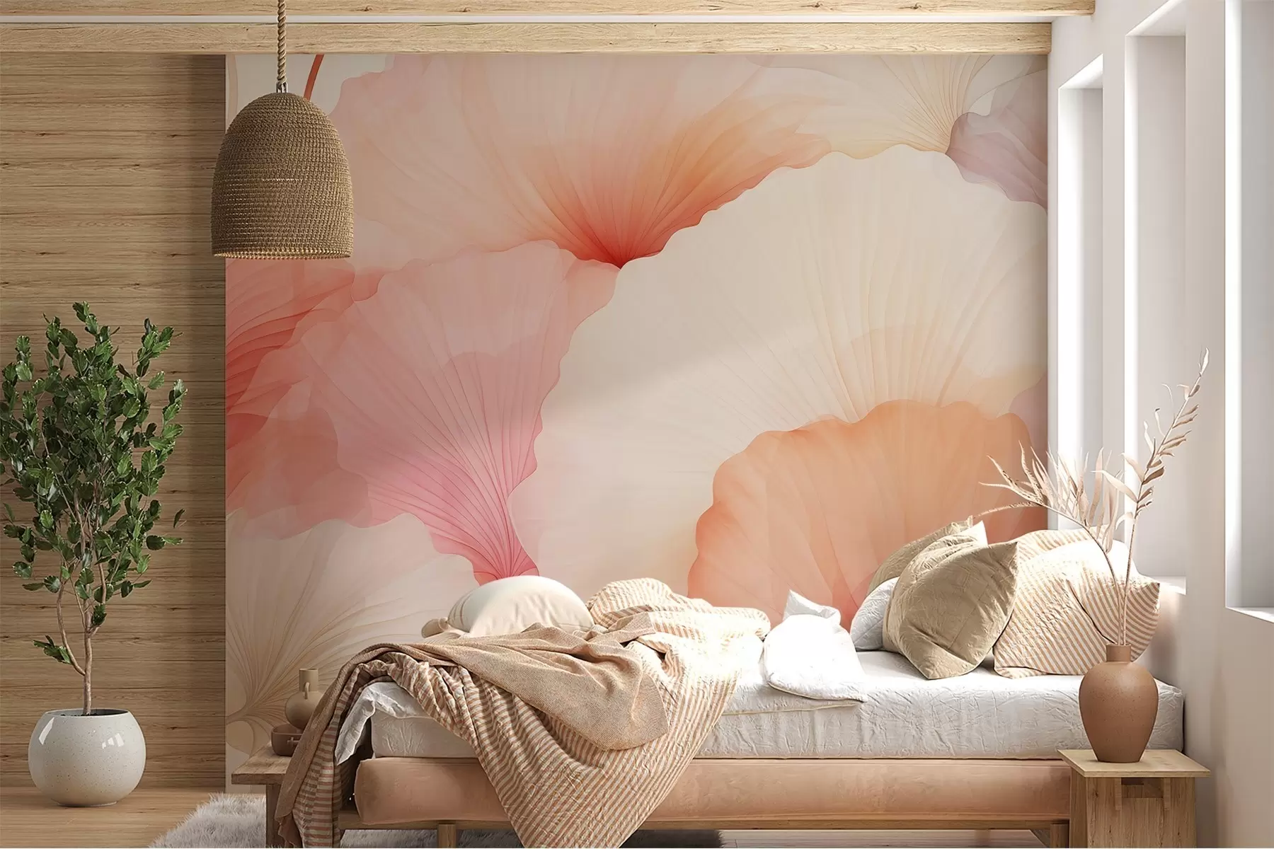 Wall Mural Photo Wallpaper flowers, petals, pink, pastel, tenderness, lightness w04256