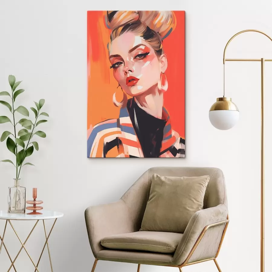 wall murals Bright woman s45080