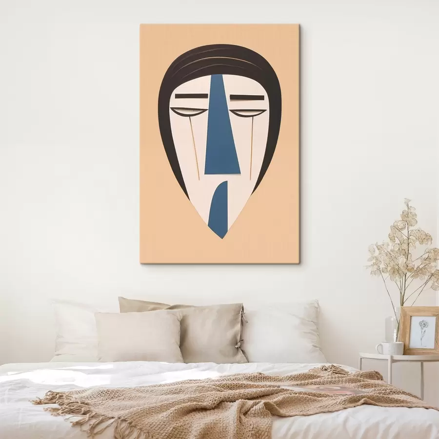 wall murals Abstract face s45084