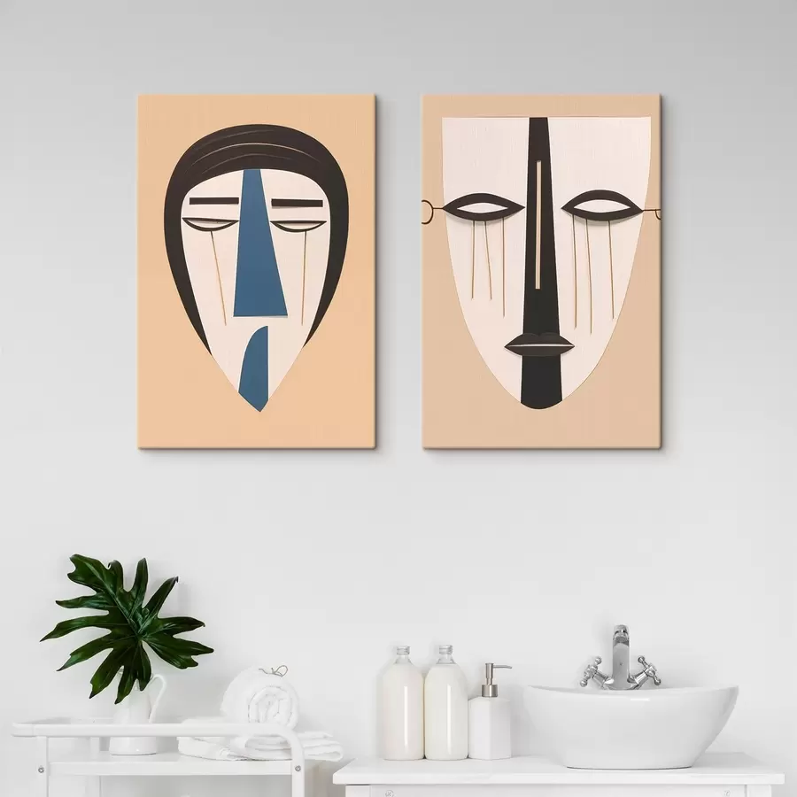 murales Caras abstractas m00500