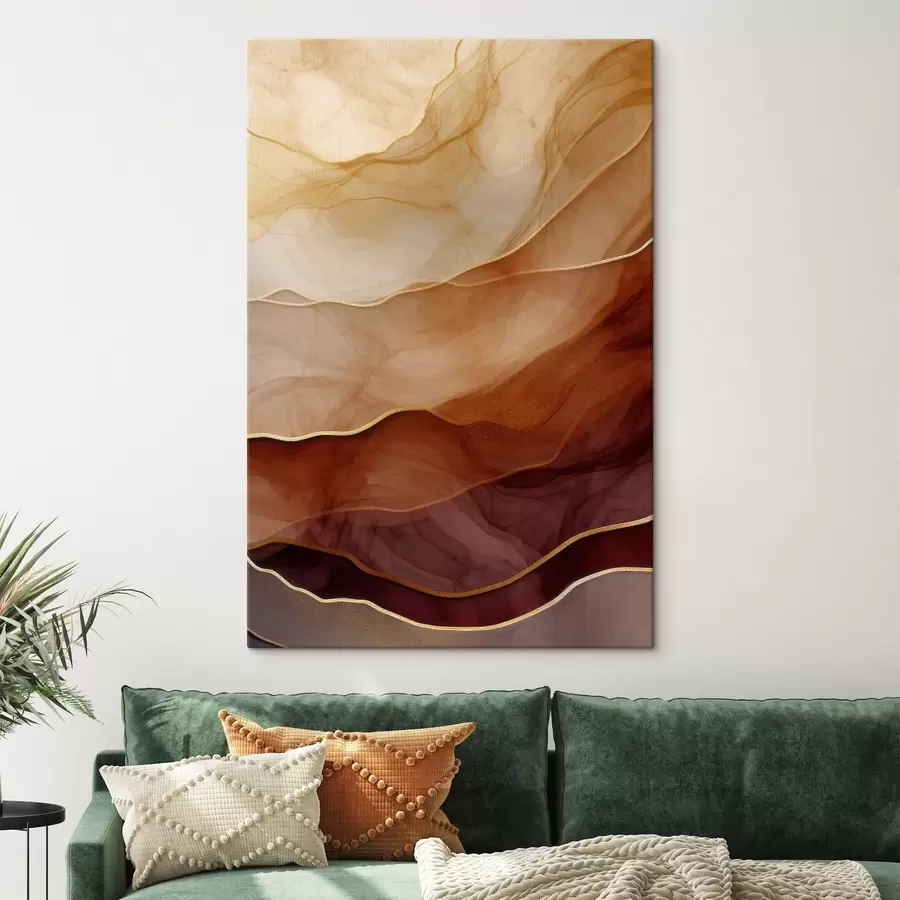 murales fluido, arena, capas, mínimo, líneas suaves, tonos cálidos, natural, movimiento s45090