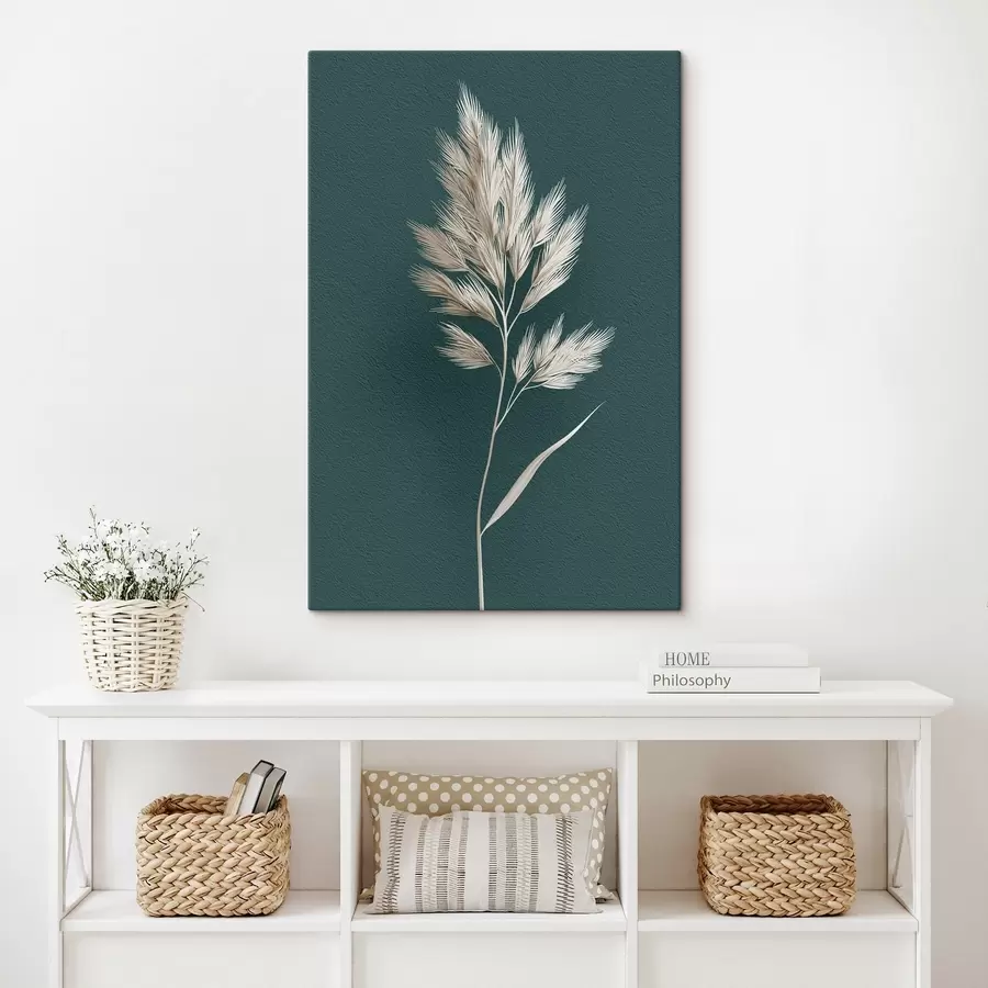 murales planta seca, silueta, orgánico, hojas, hierbas, neutro, simple, textura s45092