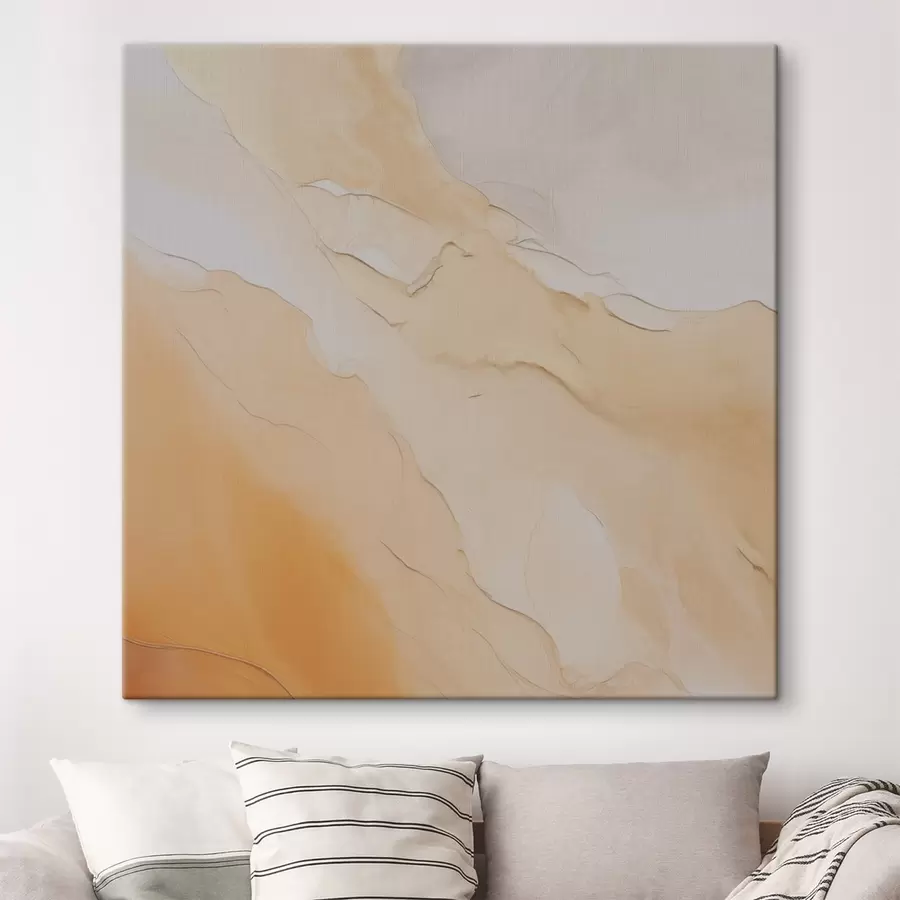 murales abstracto, fluido, beige, naranja, textura de mármol, mezcla suave, formas orgánicas, liso s45105