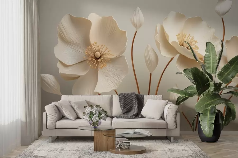 murales Flores gráciles w04248