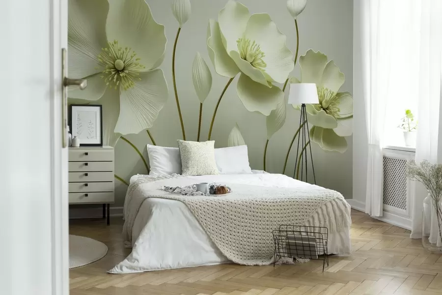 murales Flores gráciles w04248v2