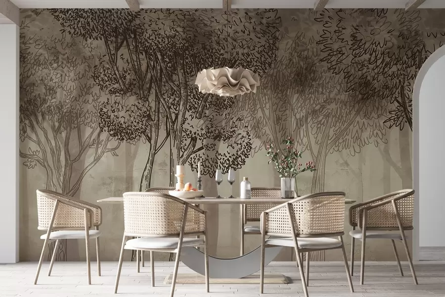 murales Frondosos árboles w04251