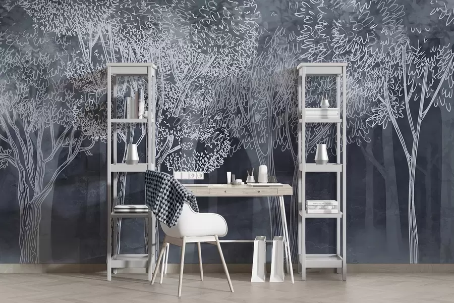 murales Frondosos árboles w04251v2