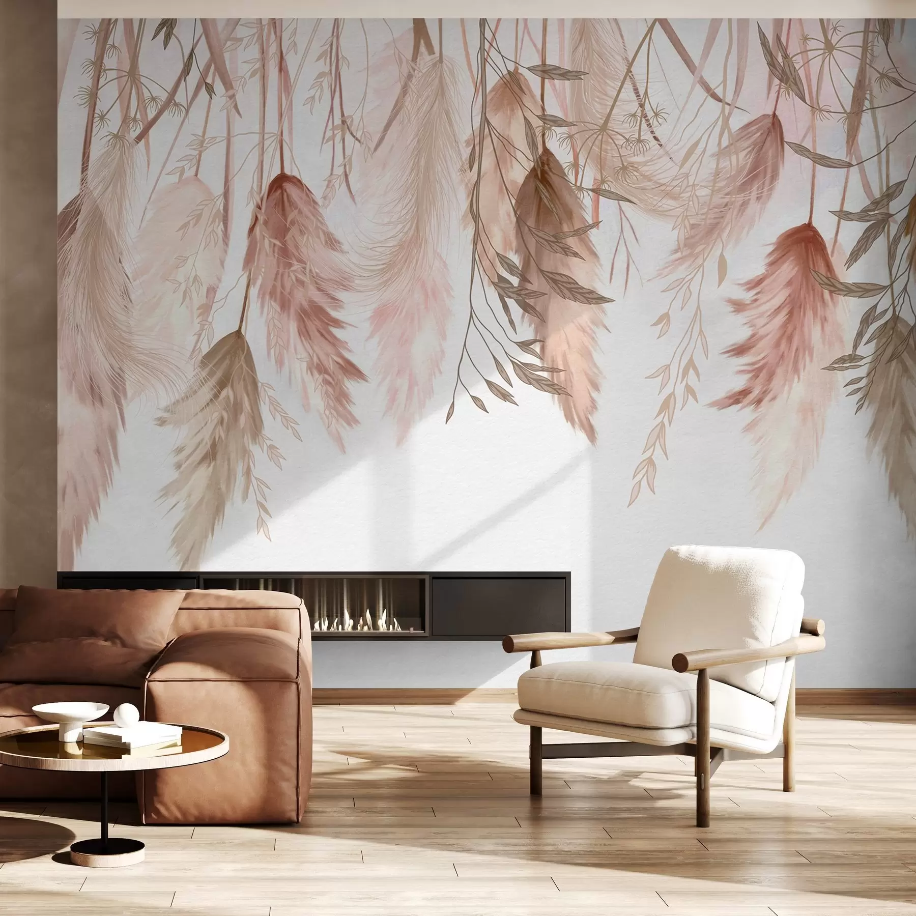 Wall Mural Photo Wallpaper Dried flower blossoms w04253