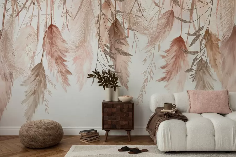 Wall Mural Photo Wallpaper Dried flower blossoms w04253