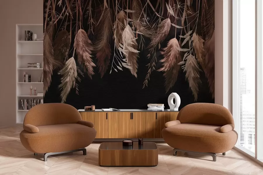 Wall Mural Photo Wallpaper Dried flower blossoms w04253v1