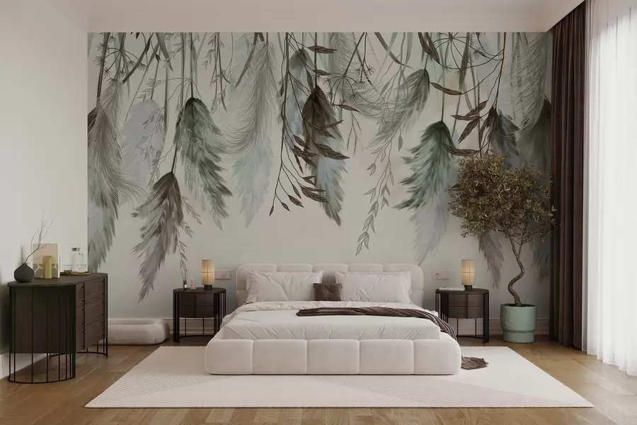 Wall Mural Photo Wallpaper Dried flower blossoms w04253v2