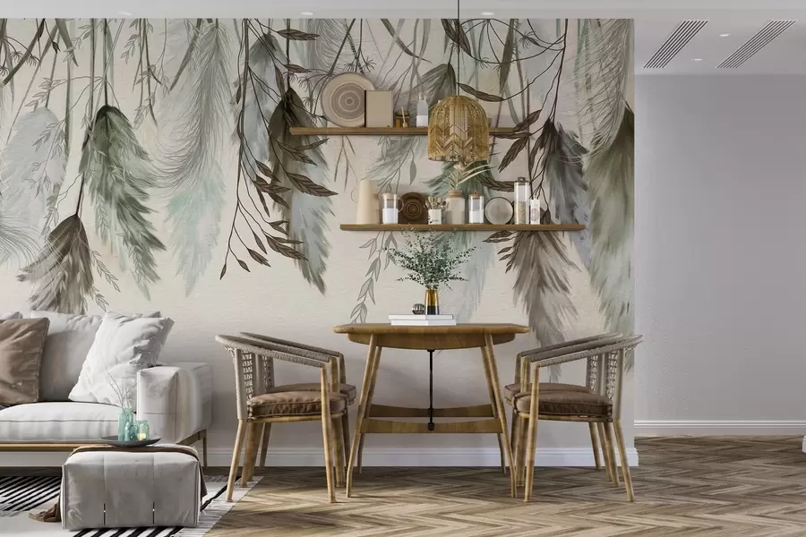 peintures murales Fleurs séchées w04253v2