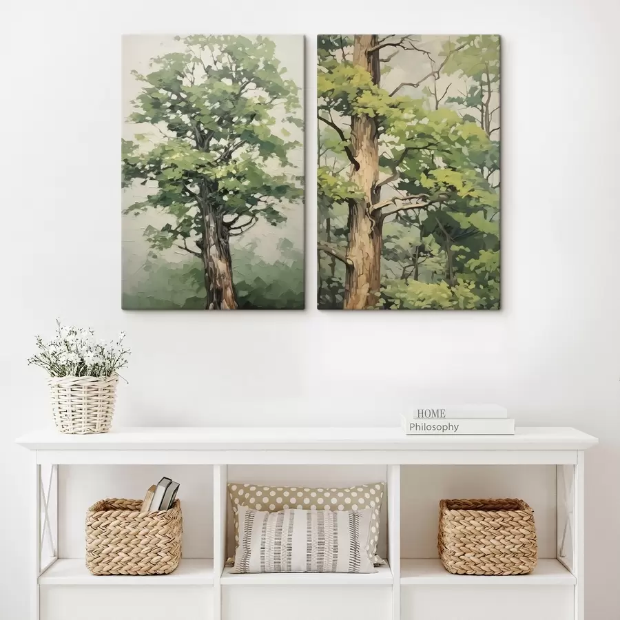 wall murals Wood imitation painting m00503