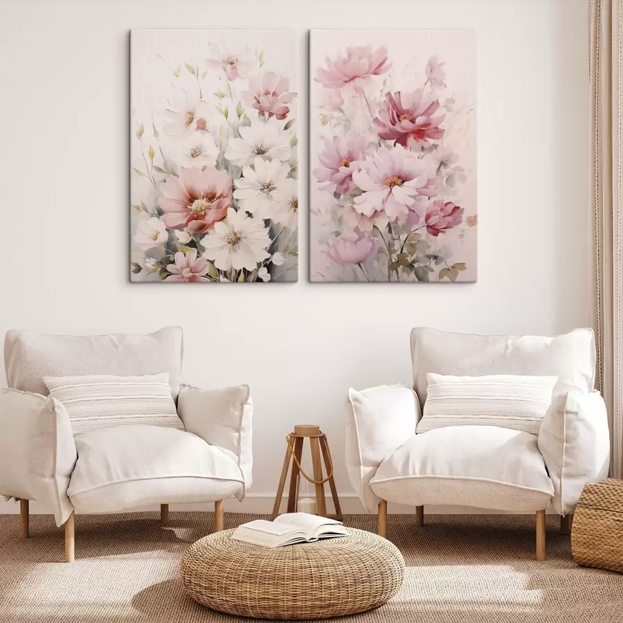 wall murals Delicate flowers imitation painting m00504