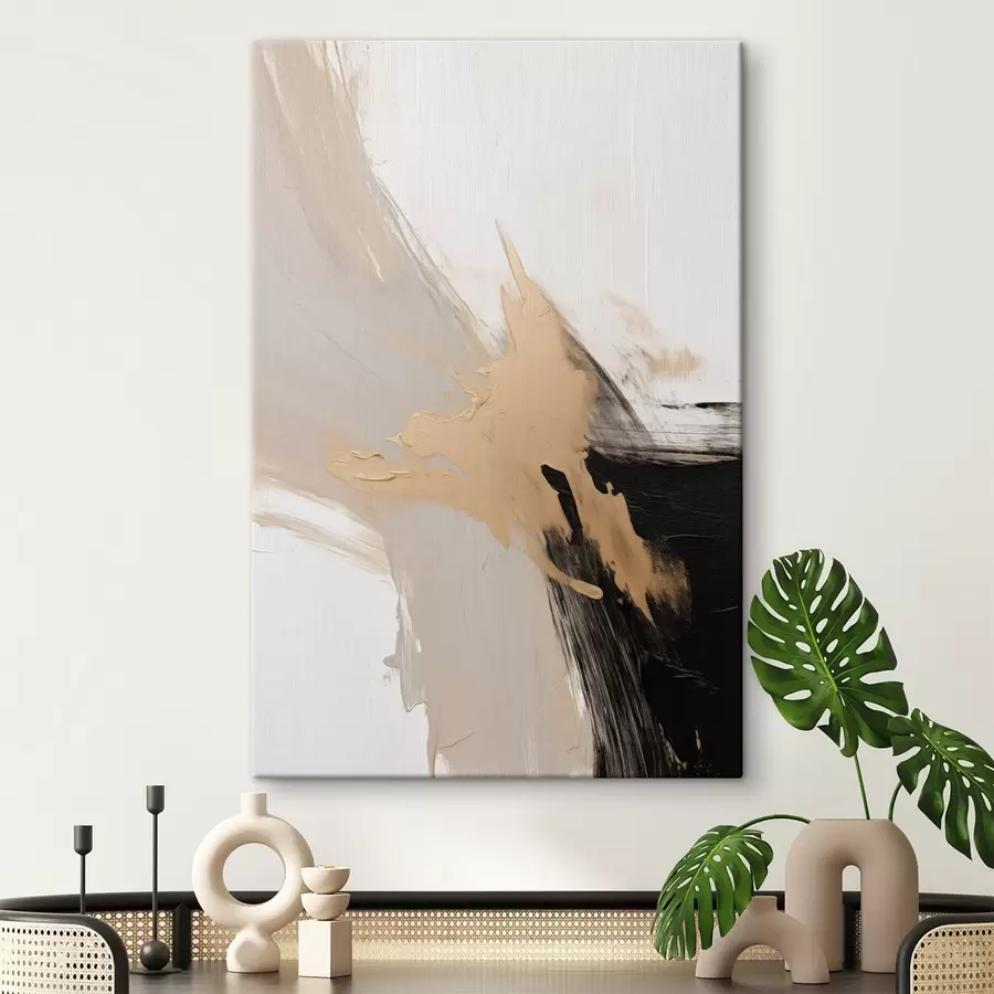 murales Abstracción dinámica imitación de pinceladas s45126