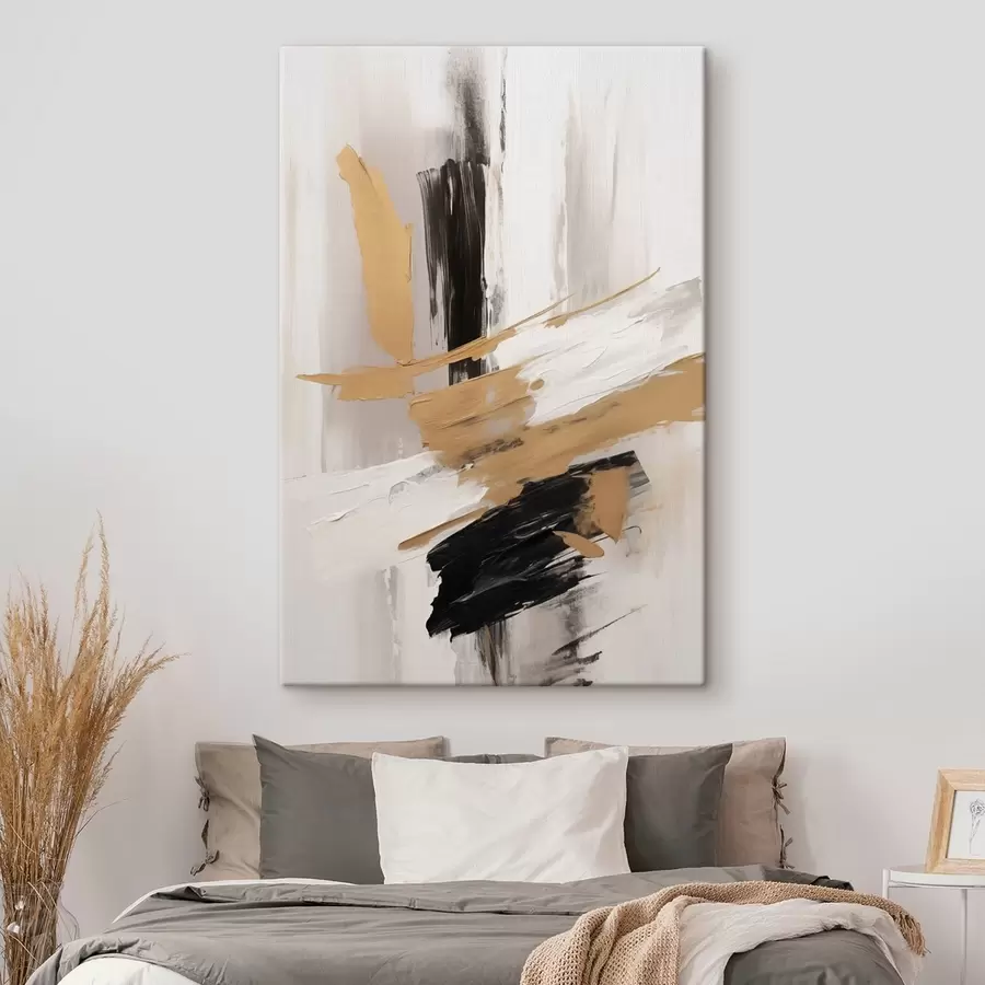 murales Abstracción moderna imitación de pinceladas s45127