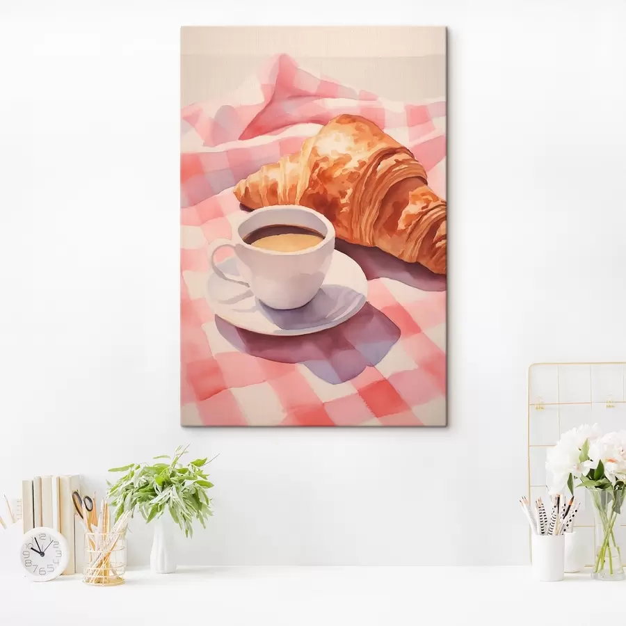 murales Café con croissant s45143