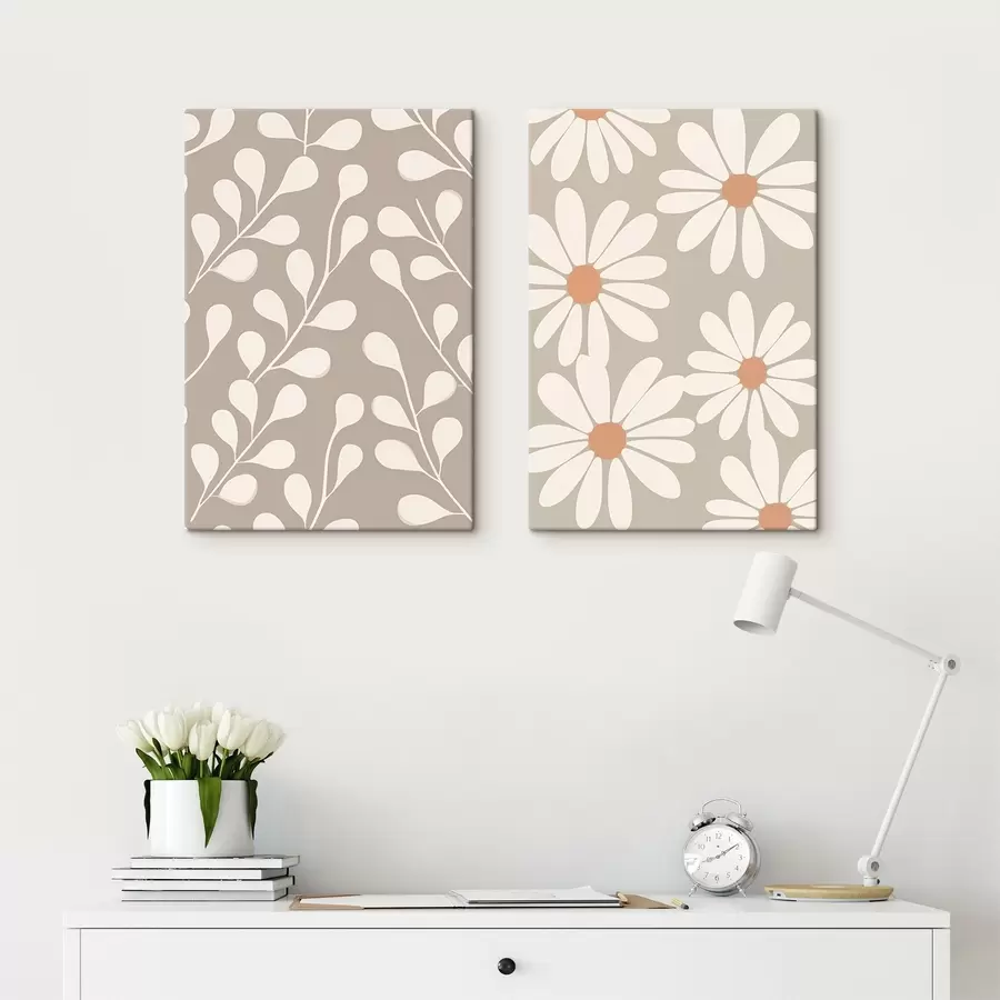 murales Ramas y margaritas m00510