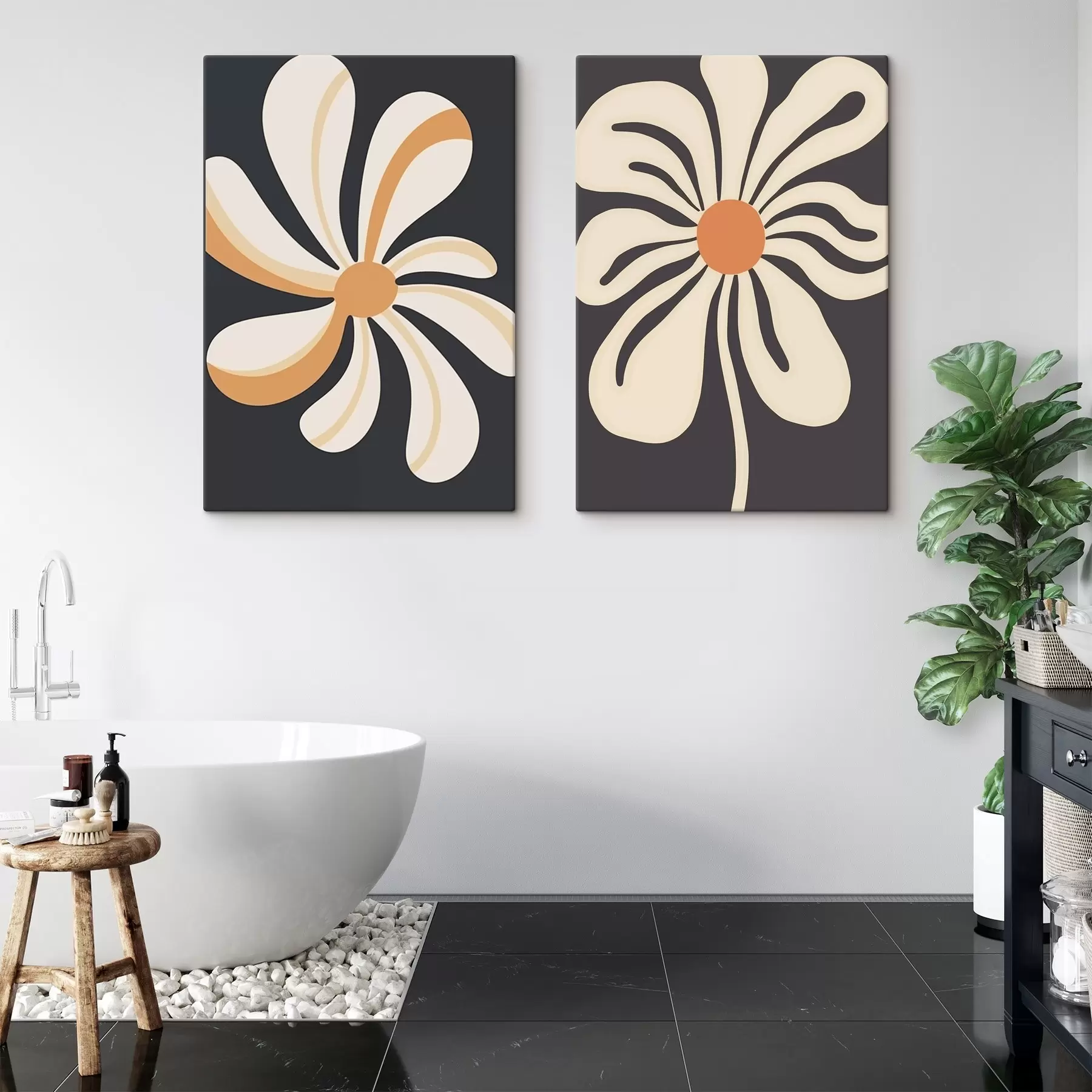 wall murals Graphic flowers m00512
