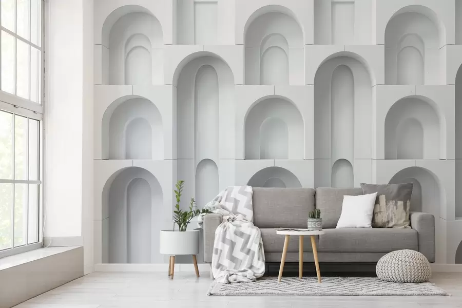 Wall Mural Photo Wallpaper volumetric arches w04282