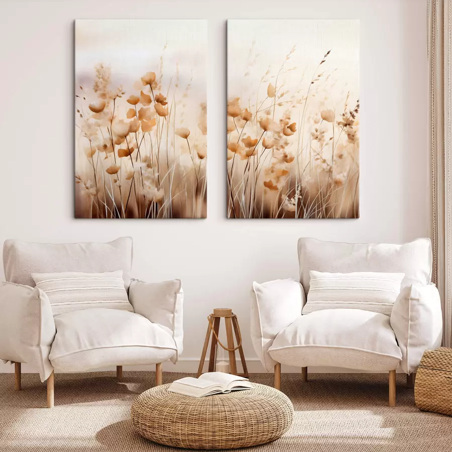 wall murals Abstract wildflowers m00481