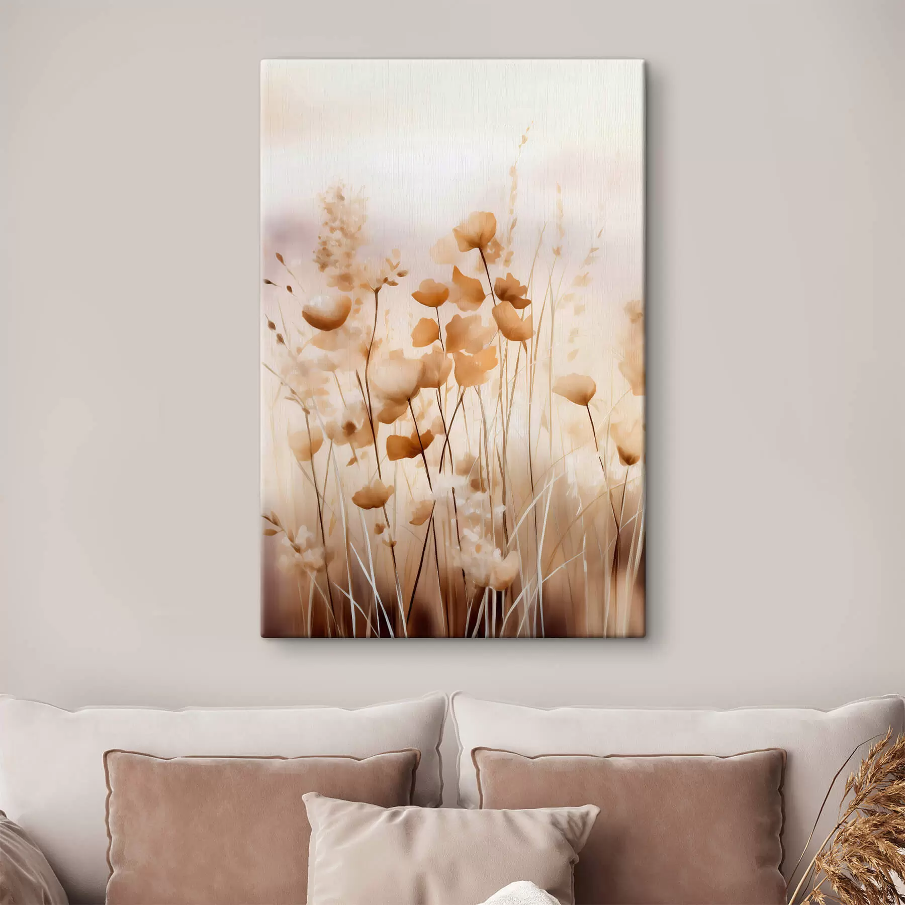 murales Flores silvestres abstractas s44413