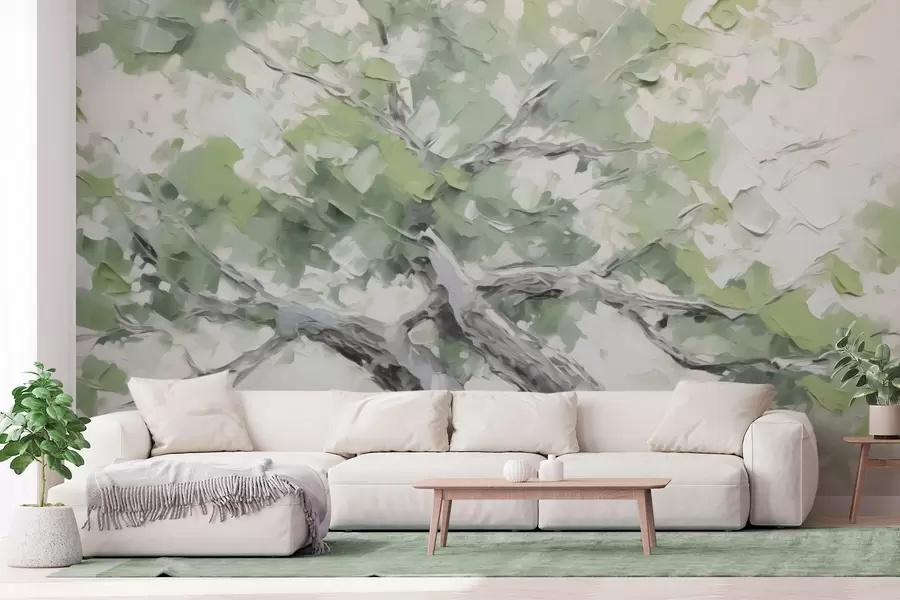 Wall Mural Photo Wallpaper Tree imitation painting w04292