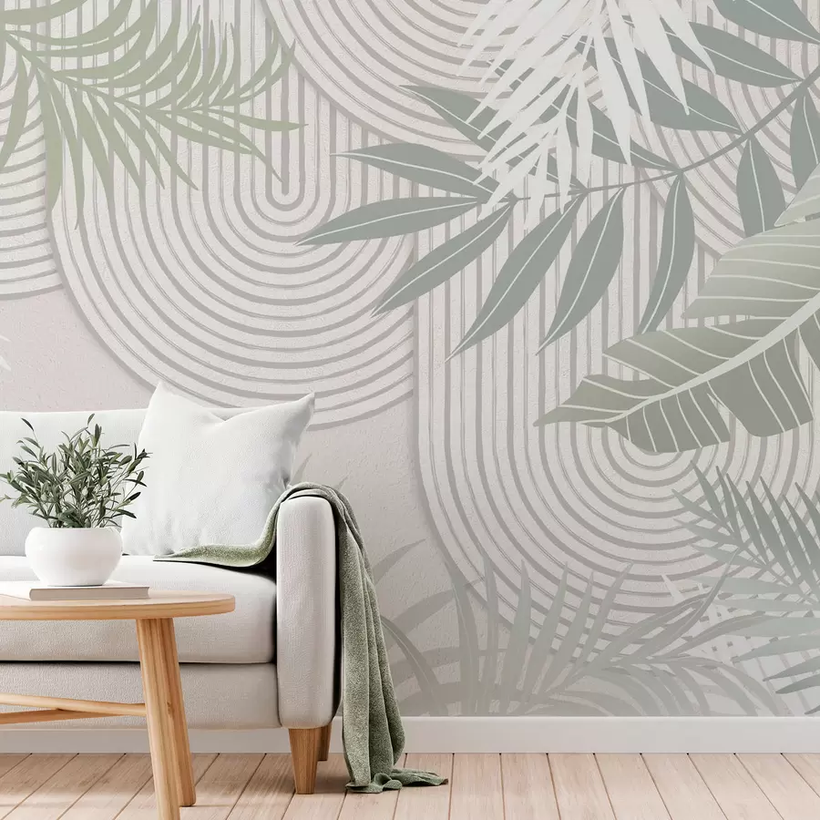 Wall Mural Photo Wallpaper Abstraction with plant branches w04295v1