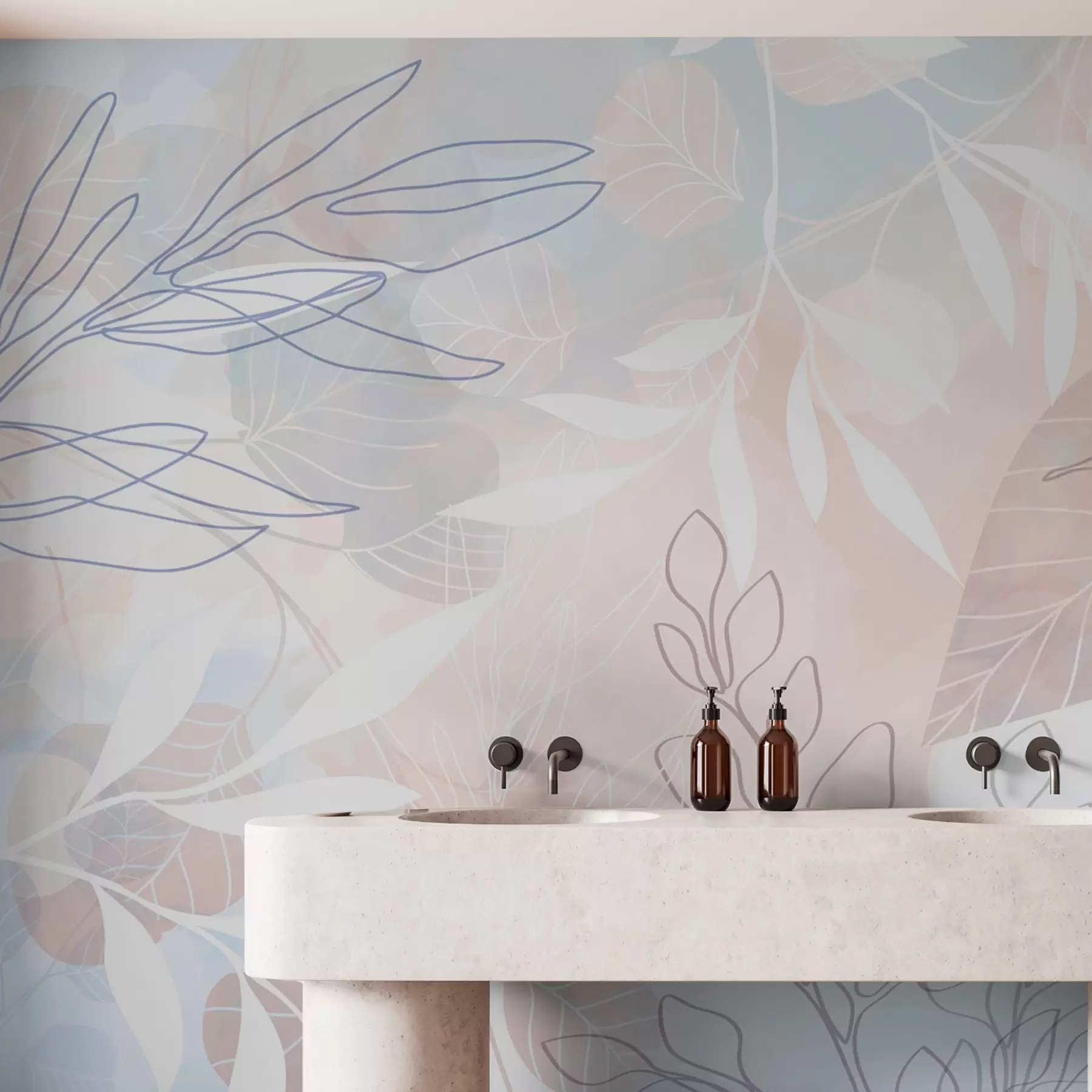 Wall Mural Photo Wallpaper Plant abstraction w04297