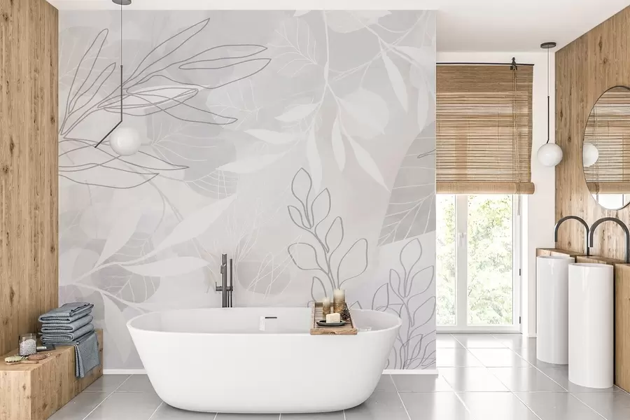 wall murals Plant abstraction w04297v1