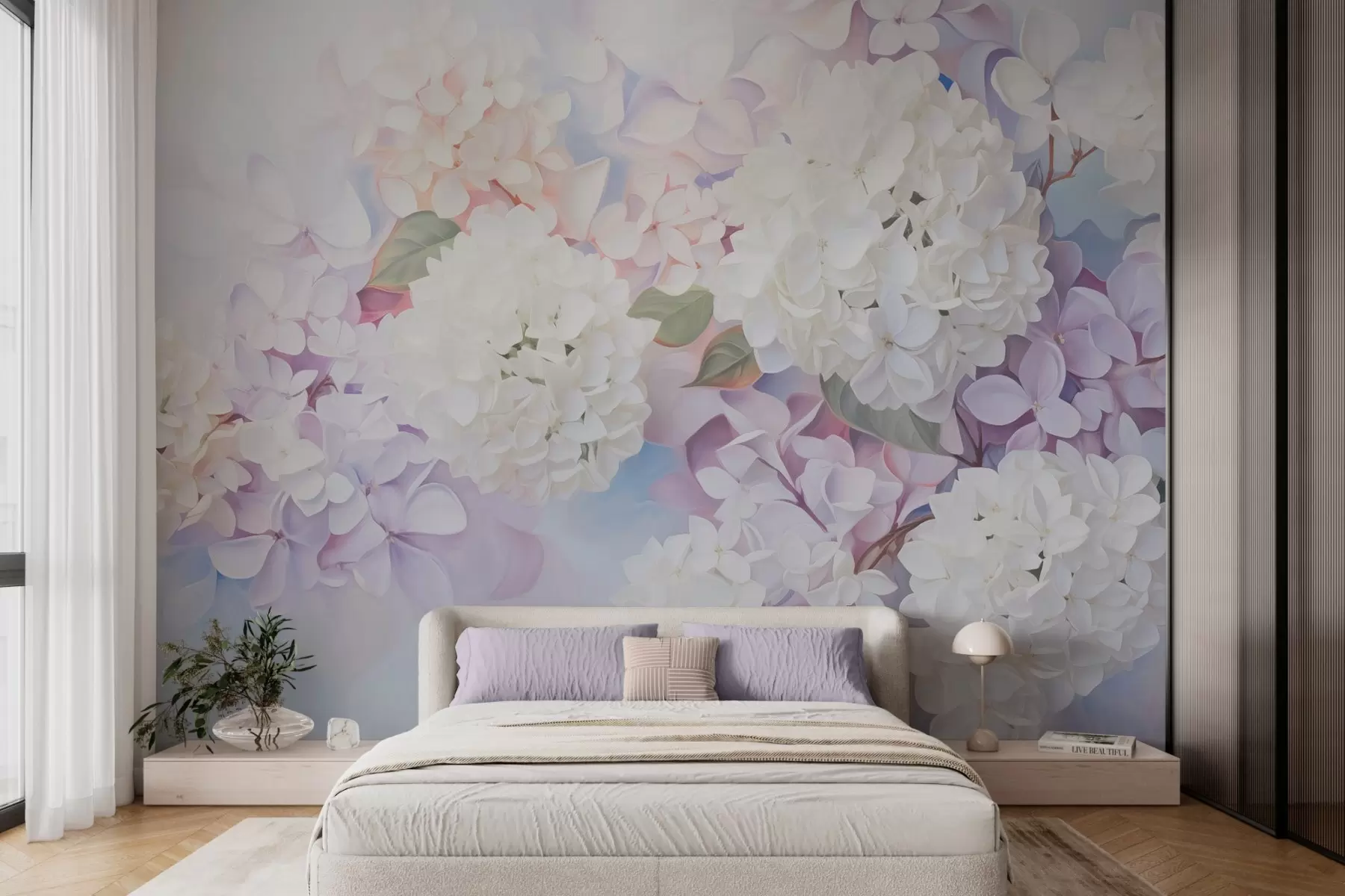 Wall Mural Photo Wallpaper Lilac flowers w04300