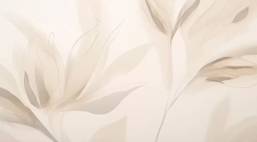 wall murals Light abstract leaves w04243