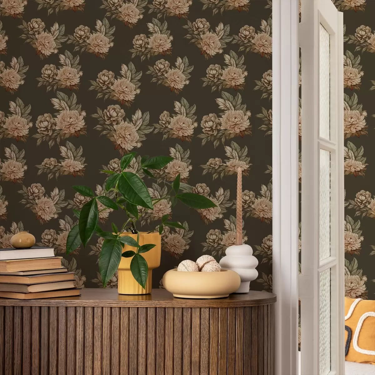 Wallpaper Retro Roses a00419