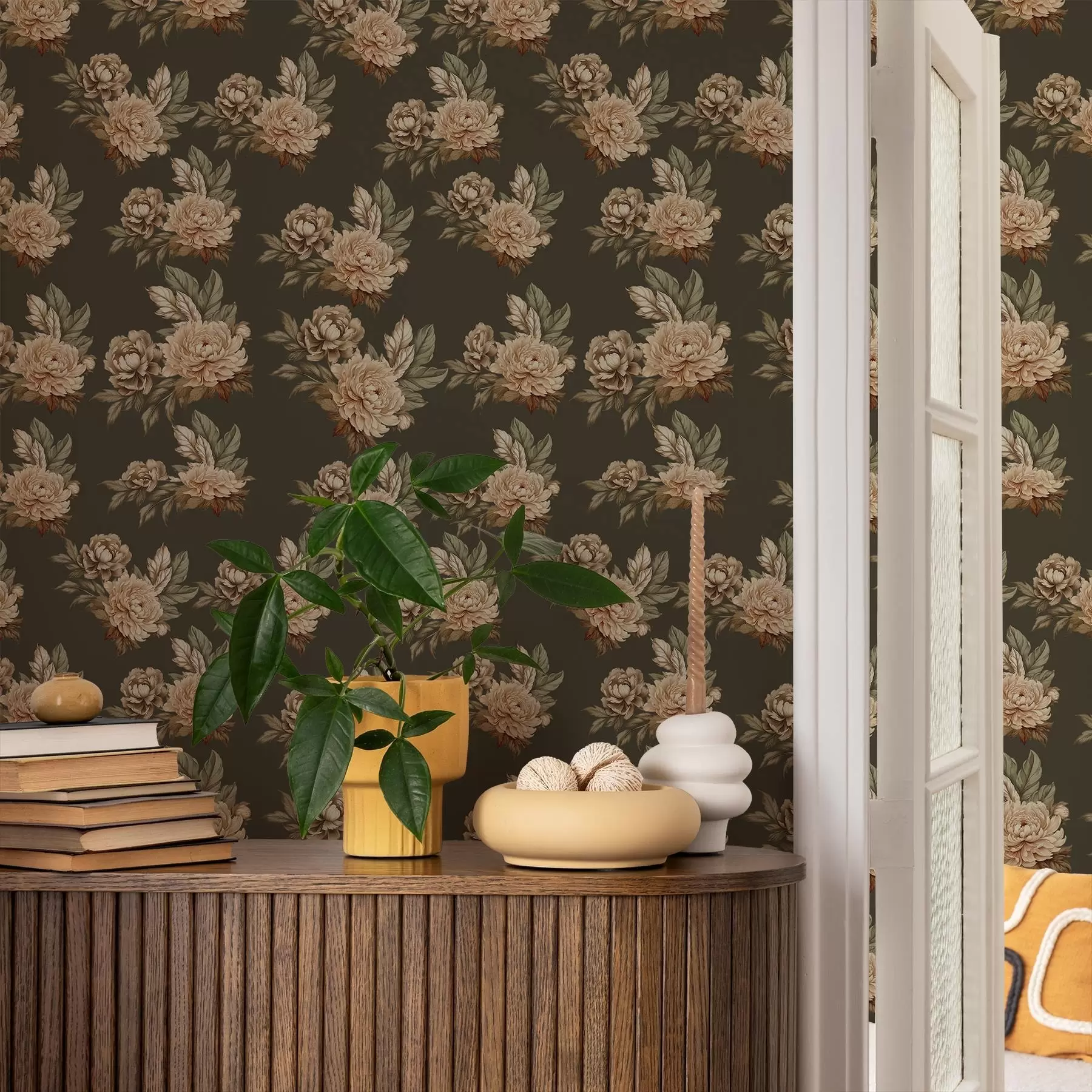 wall murals Retro Roses a00419