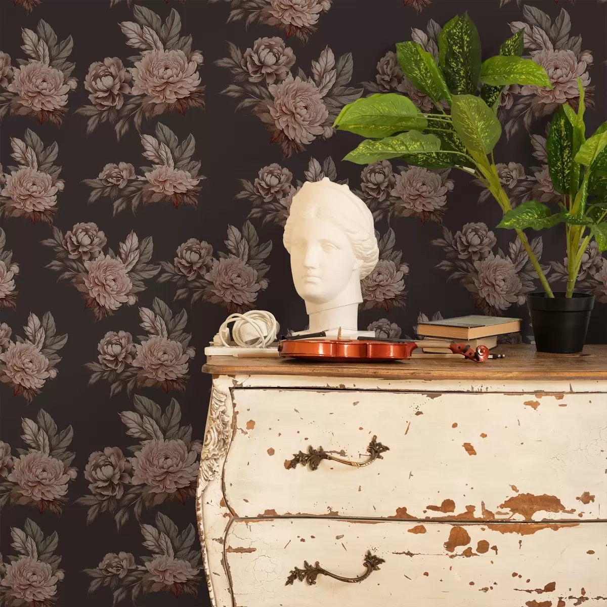 Wallpaper Retro Roses a00419v1