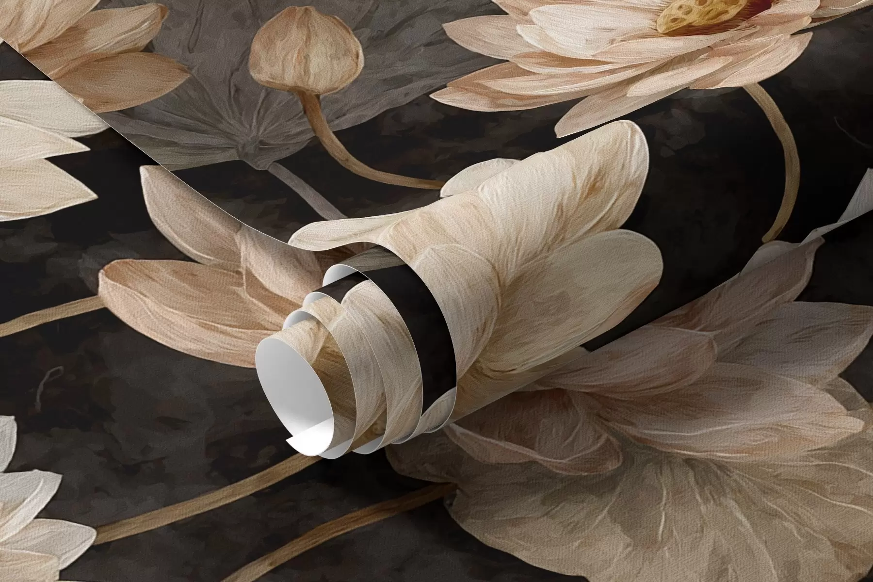 peintures murales Lotus a00420