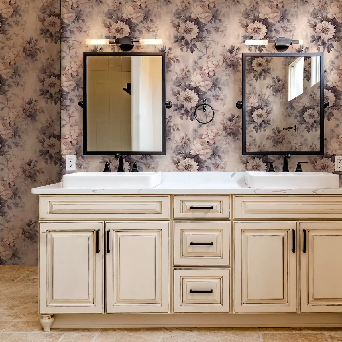 Papel pintado Flores de acuarela vintage