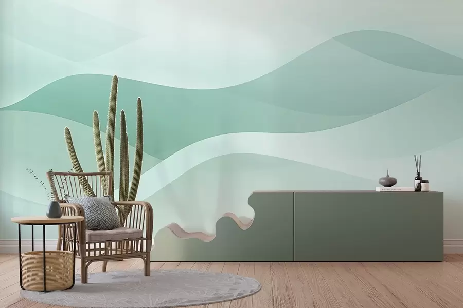 peintures murales Vagues abstraites w04288v1