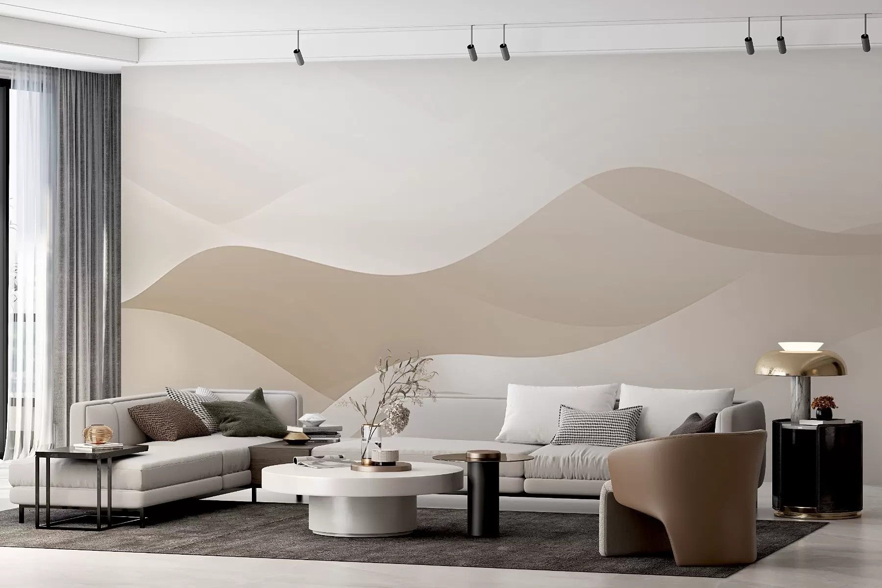Wall Mural Photo Wallpaper Abstract waves w04288v2