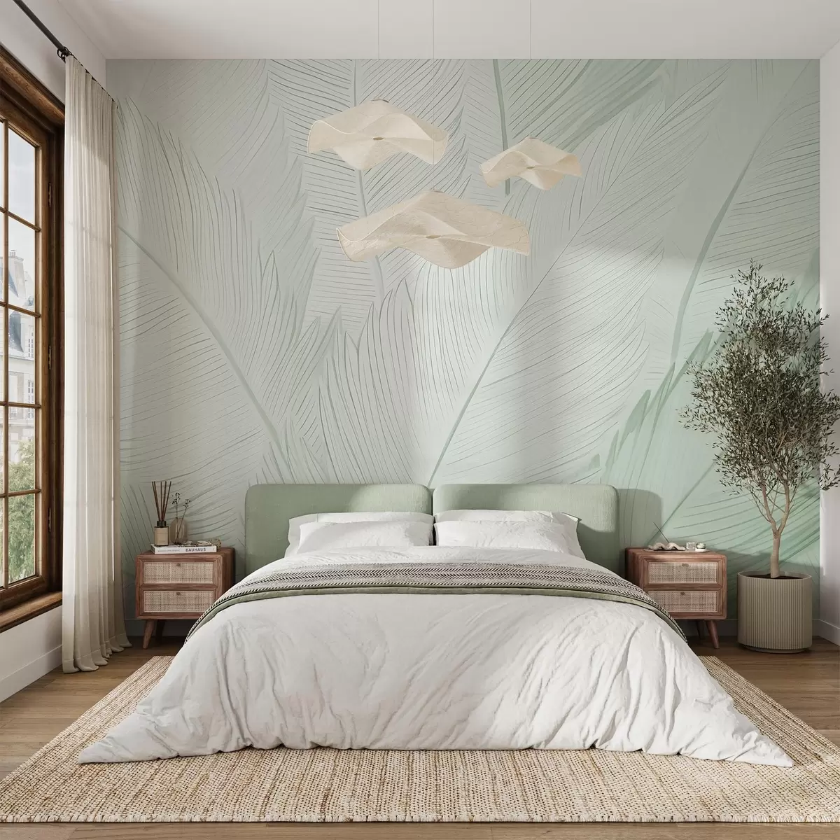 wall murals Fluffy feathers w04289v3