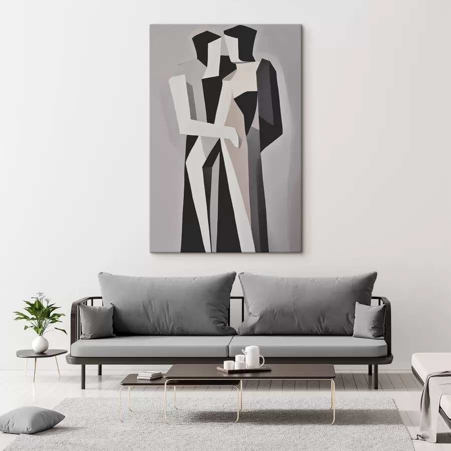 wall murals Abstract figures in monochrome s45155