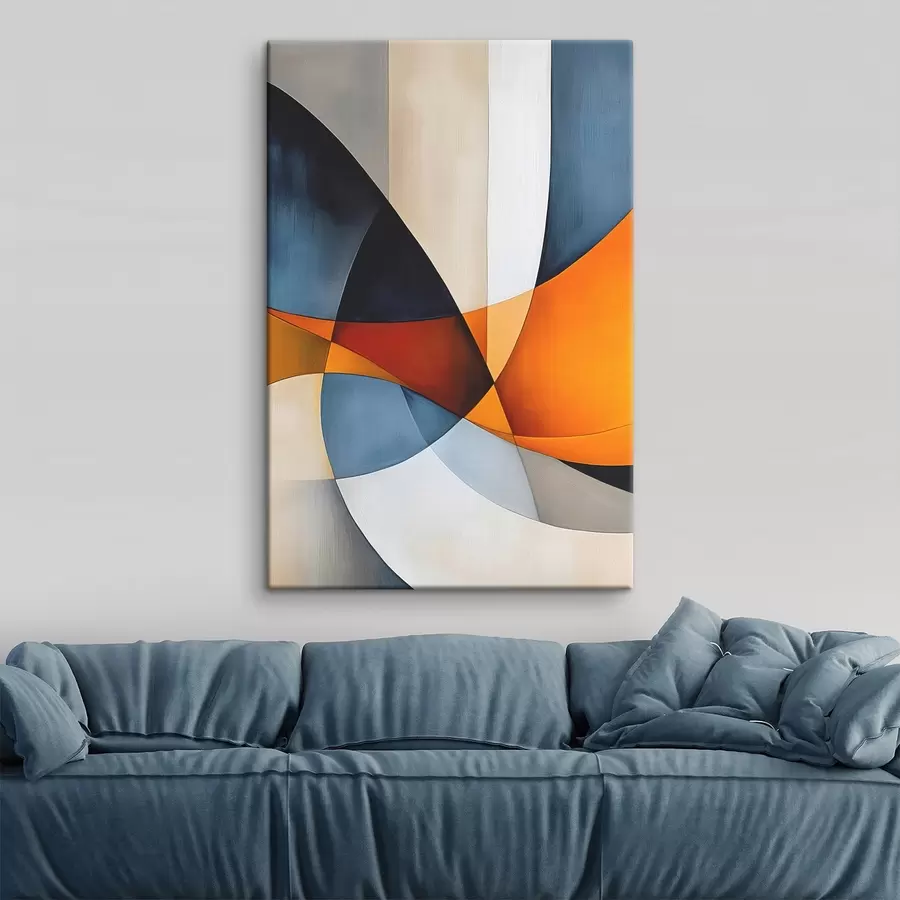 murales Abstracción con formas geométricas s45201