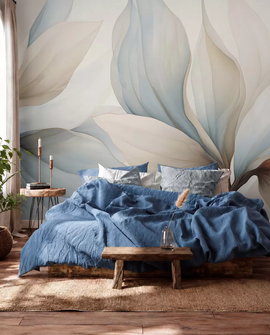 wall murals Watercolor large petals w04317