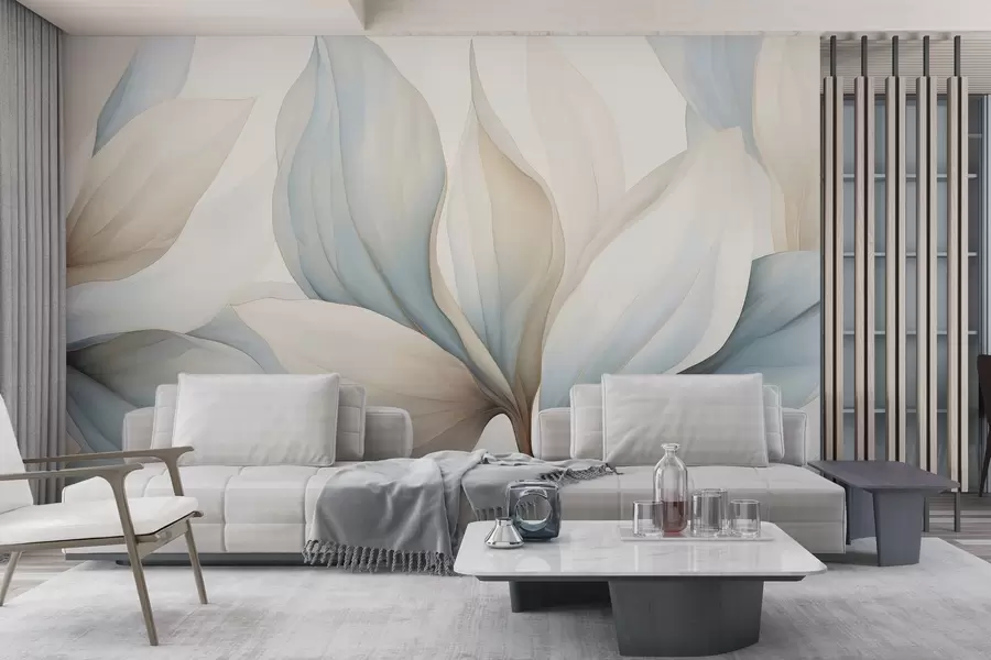 Wall Mural Photo Wallpaper Watercolor large petals w04317
