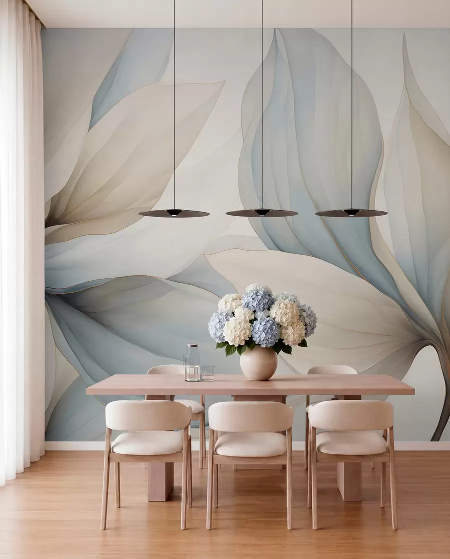 wall murals Watercolor large petals w04317
