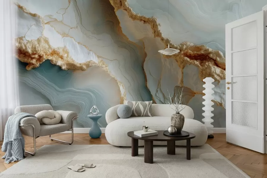 Wall Mural Photo Wallpaper Imitation of marble w04322