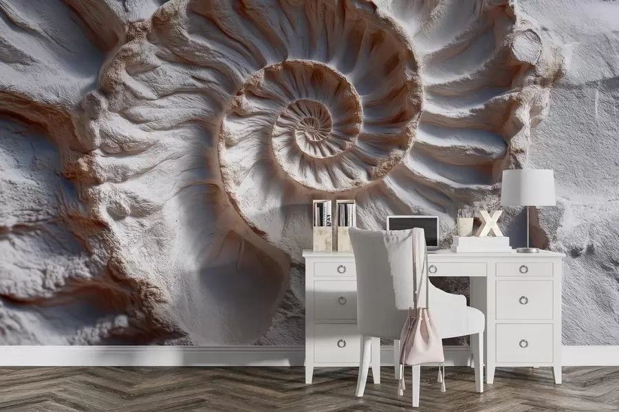 Wall Mural Photo Wallpaper Ammonite print w04323