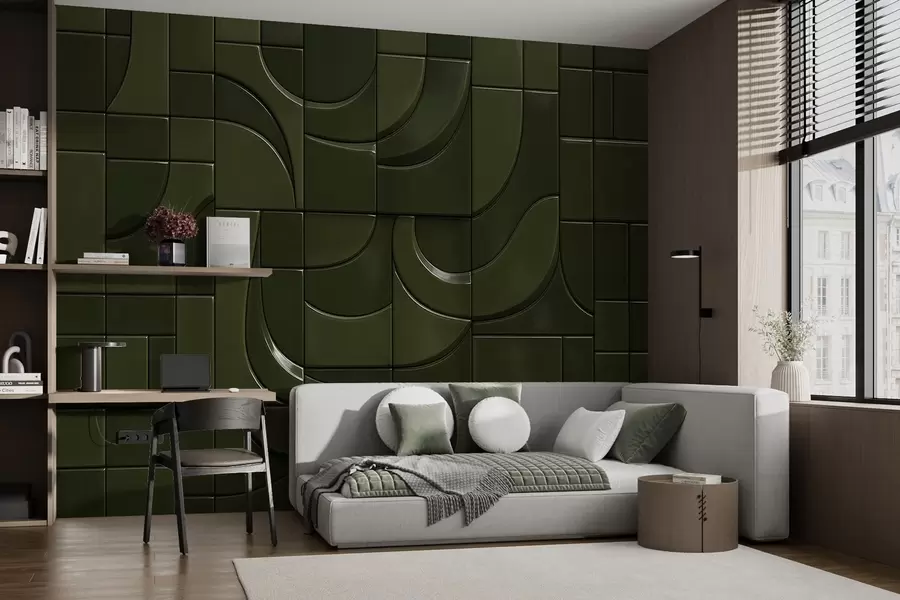 Wall Mural Photo Wallpaper Imitation of glossy panels w04325